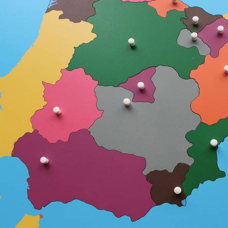 Mapa de España Montessori CCAA Montessori para todos Geografía