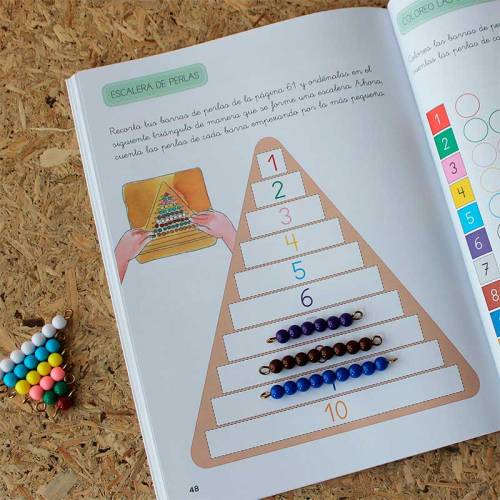 Vacaciones con Montessori matemáticas  Cuadernos Montessori para niños