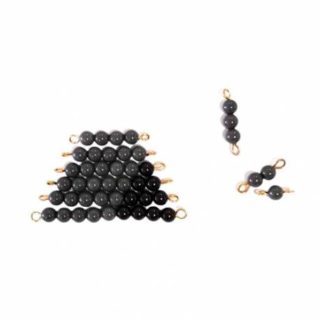 Perlas Serpiente gris oscuro y negra Montessori para todos Perlas y Repuestos 2