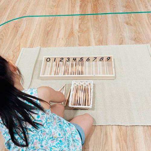 45 husos in scatola di legno