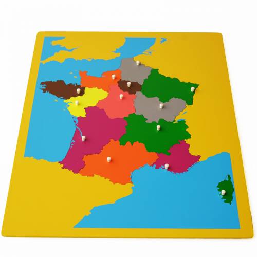 Mapa de Francia Montessori para todos Geografía