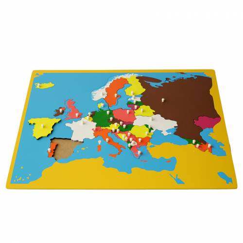 Mapa de Europa (Actualizado) Montessori para todos Continentes y países
