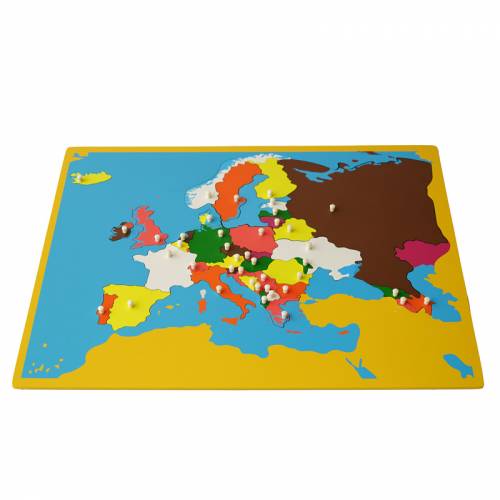 Mapa de Europa (Actualizado) Montessori para todos Continentes y países