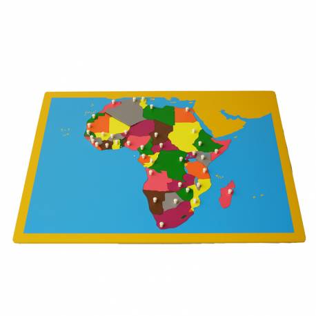 Mapa de África Montessori para todos Geografía