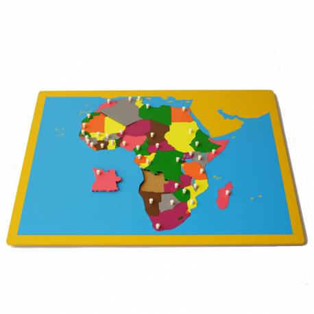 Mapa de África Montessori para todos Geografía