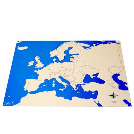 Lámina muda de Europa Montessori para todos Geografía