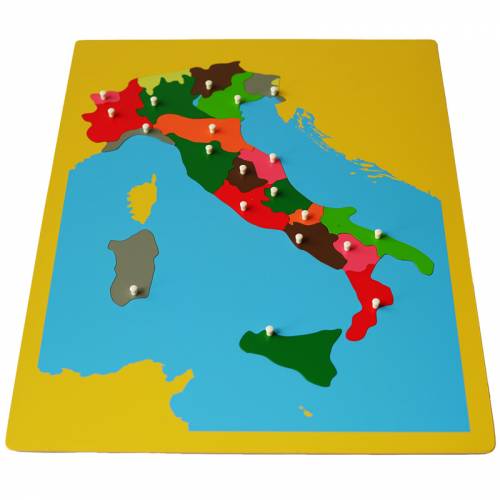 Mapa Italia Montessori Montessori para todos Continentes y países