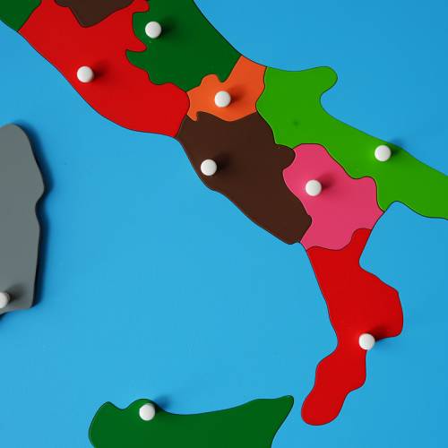 Mapa Italia Montessori Montessori para todos Geografía