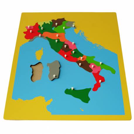 Mapa Italia Montessori Montessori para todos Geografía