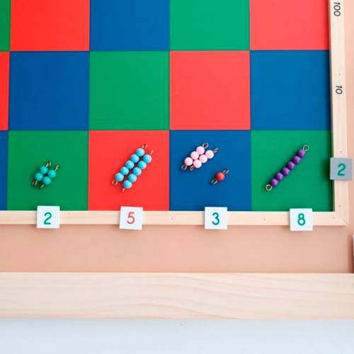 Números para tablero de ajedrez Montessori para todos Operaciones Abstractas