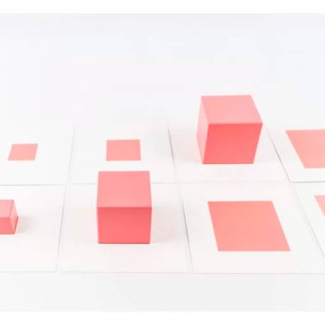 Tarjetas Torre Rosa Montessori para todos Sensorial 2