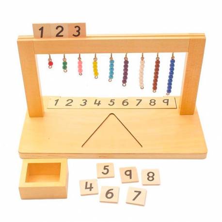 Colgador de perlas 1-9 Montessori para todos Contar del 0 al 100