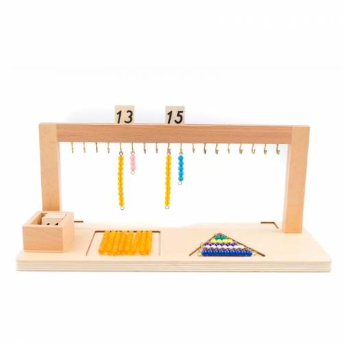 Colgador de perlas 11-19 Montessori para todos Contar del 0 al 100