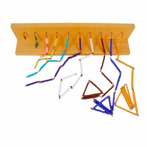 Rack para cadenas cortas Montessori para todos Sistema Decimal