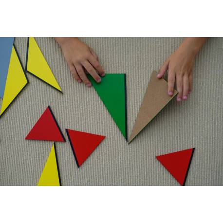 Triángulos constructivos (Pack 5 cajas) Montessori para todos Sensorial