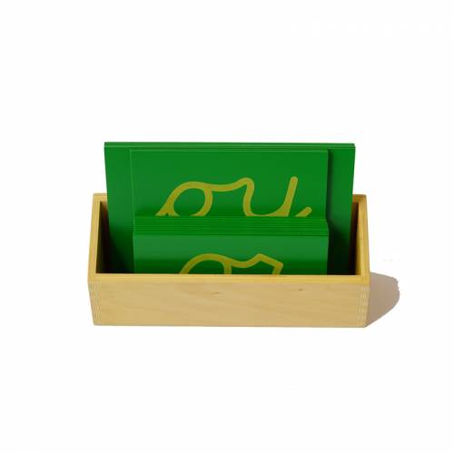 Letras de lija DOBLE MINÚSCULAS CURSIVA con caja Montessori para todos Aprender a leer y escribir