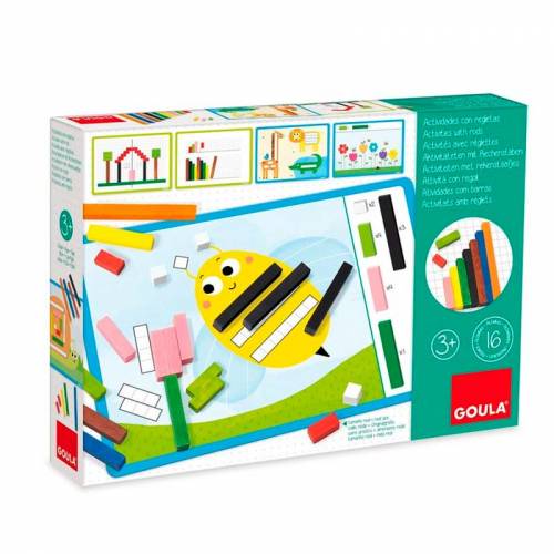 Juego de Actividades con regletas de madera Goula Regletas
