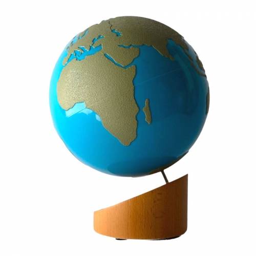 Globo tierra-agua (Lija) Montessori para todos Geografía