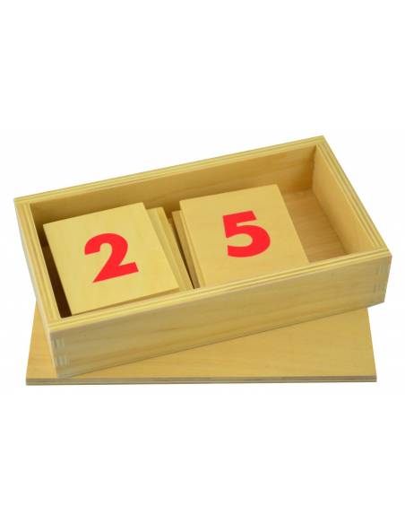 Números en madera para las barras rojas y azules Montessori para todos Contar del 0 al 100