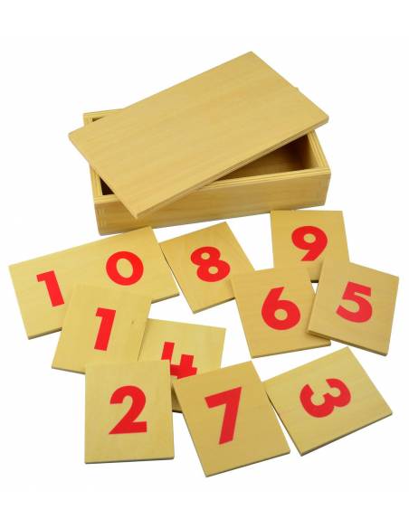 Números en madera para los listones grandes