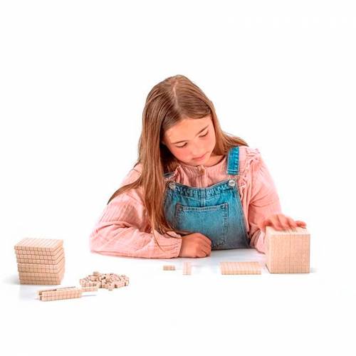 Base 10 Sistema decimale in legno