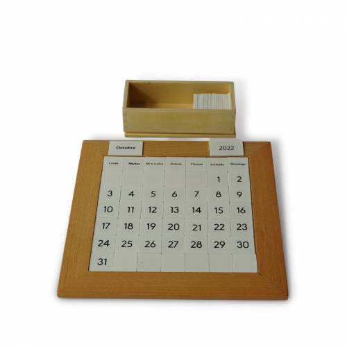 Calendario Montessori Montessori para todos Medidas y Tiempo