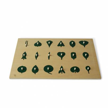 Puzzle 18 foglie botaniche Montessori