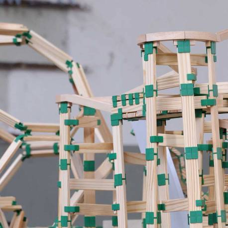 Join Clips - Conectores de Kapla (400 uds)  Construcciones