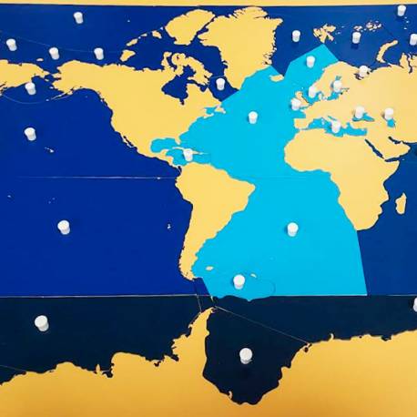 Mappa Montessori di Mare e Oceani
