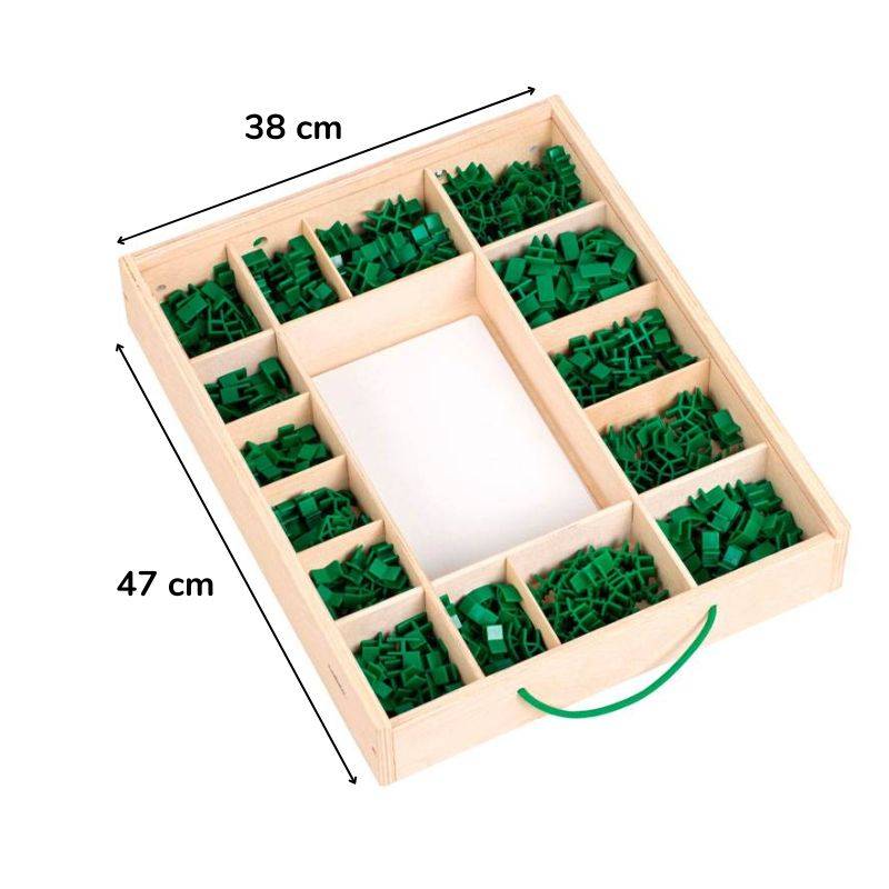 Join Clips Set Di Espansione 280 – Connettori Per Costruzioni Con Assi Di Legno (Tipo Kapla), 280 Clip + 40 Tavole