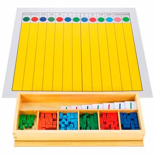 Ejercicio fracciones con decimales Montessori para todos Operaciones Abstractas