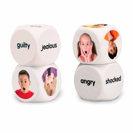 Dados de emociones inglés Henbea Lenguaje