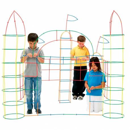 Straws and connectors 230 piezas Roylco Más de 3 años