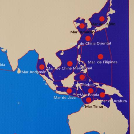 Tela di controllo per la mappa dei mari e degli...