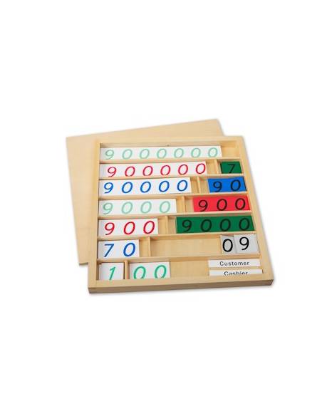 Juego del banco Montessori para todos Operaciones Abstractas
