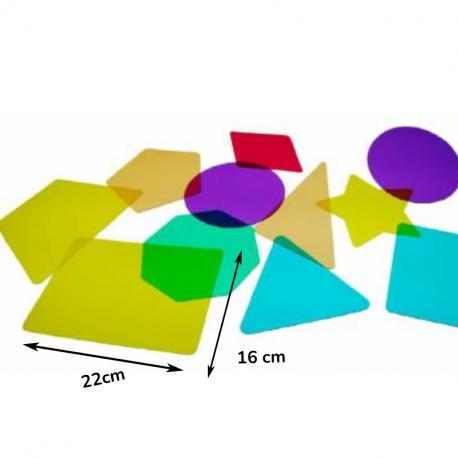 Forme 2D traslucide per tavolo leggero