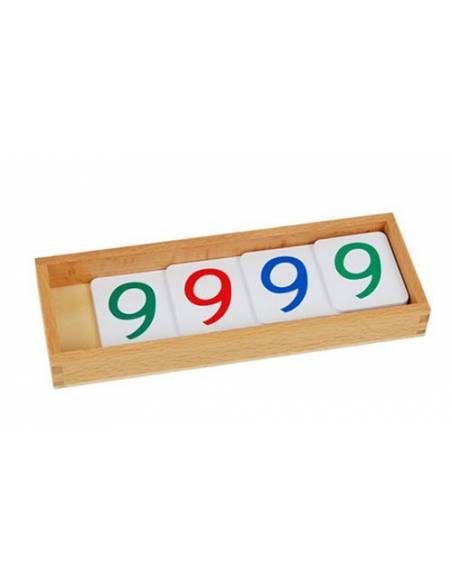 Números largos en papel 1-9000 Montessori para todos Sistema Decimal