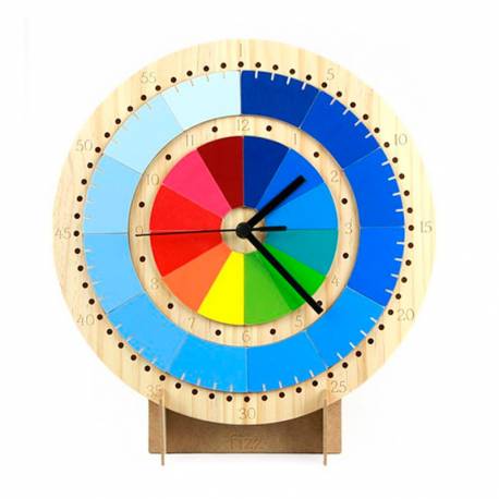 Reloj Manipulativo de madera Fizz ideas Tiempo