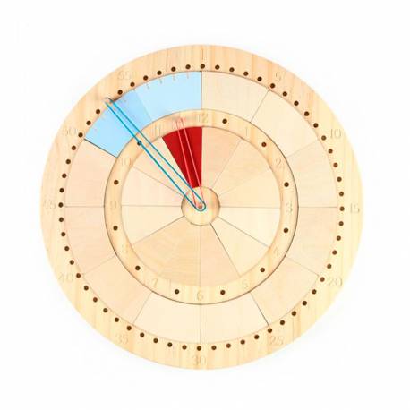 Reloj Manipulativo de madera Fizz ideas Tiempo