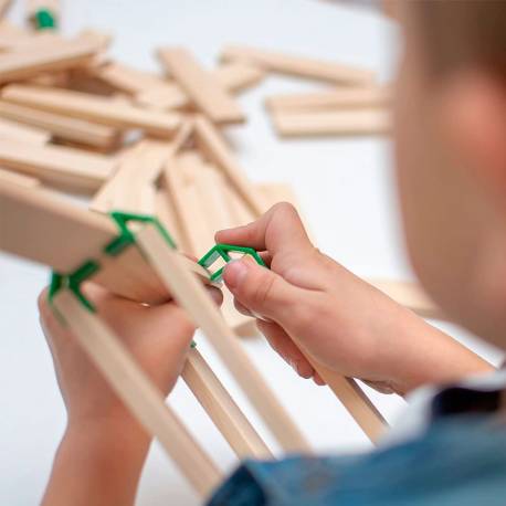 Join Clips - Conectores de Kapla (400 uds)  Construcciones