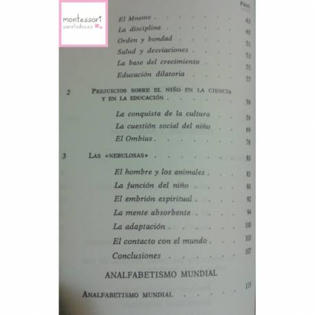 Formación del hombre - María Montessori