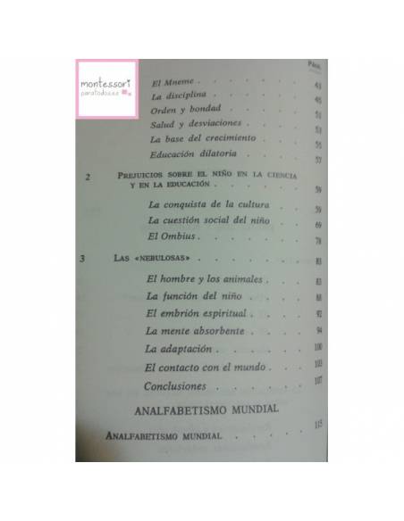 Formación del hombre - María Montessori