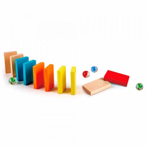 Circuito de canicas con Dominó - Crazy Rollers - 50 Piezas  Construcciones