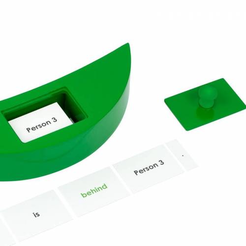 Juego preposición Montessori (EN) Nienhuis Gramática y Sintaxis