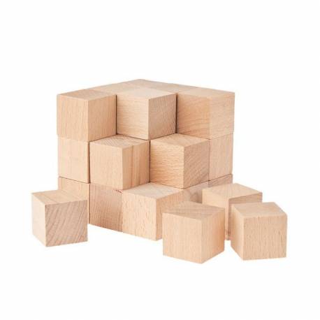 SOMA | Cubos en madera 30x30x30 mm  Geometría