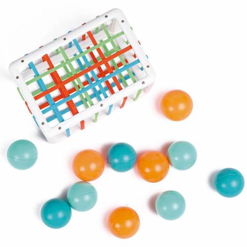 Scatola di gomma con palline