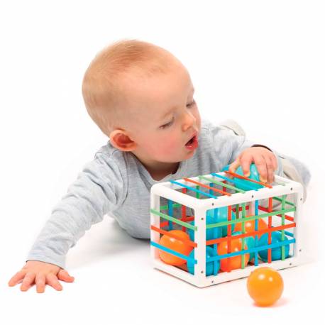 Scatola di gomma con palline