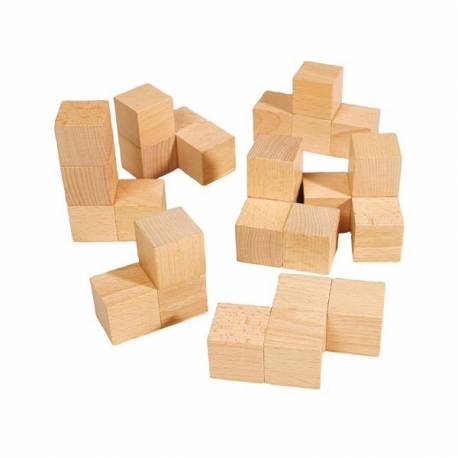 Cubos SOMA en madera de haya 30x30x30 mm 2