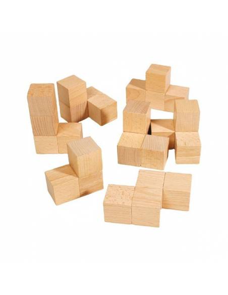 SOMA | Cubos en madera 30x30x30 mm  Geometría