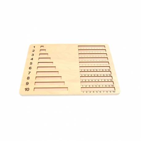 2 Tableros de Operaciones para Regletas Andreu Toys Regletas